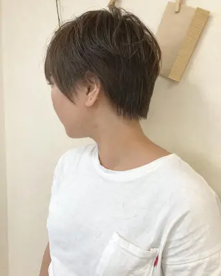 ショート パーマ 初めてのショート お任せください✂️のヘアスタイル
