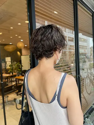 ショート パーマ パーマ指名No1 /namiのヘアスタイル