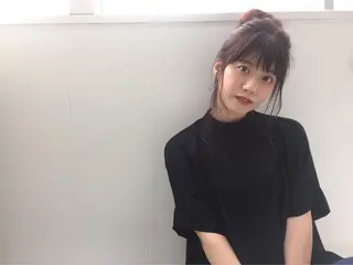 ロング カラー ヘアアレンジ 鎌田 祥江のヘアスタイル