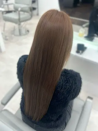 ロング カラー 武田 唯来のヘアスタイル