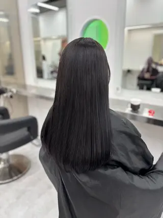 ロング カラー 韓国風暗髪ヘア🤍 🫧MIREIのヘアスタイル