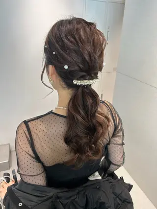 ロング ヘアアレンジ tricca daikanyama所属・hinako 🍒のヘアスタイル