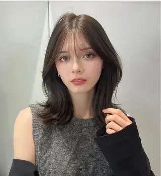 ミディアム ❣️圧倒的透明感ヘア ❣️yukinaのヘアスタイル