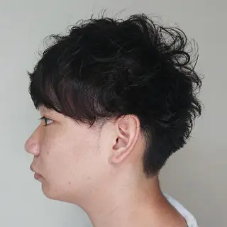 メンズ カラー パーマ ヘアアレンジ ブリーチ/ヘアケア/ 艶髪/イギチハルのヘアスタイル