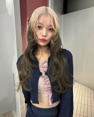 ロング カラー PELE アネックス梅田茶屋町店所属・PELE ハイトーン RIMUのヘアスタイル