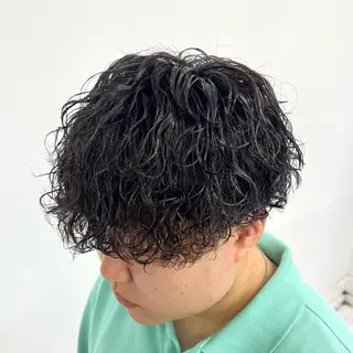 ショート パーマ メンズ 柏メンズカットパーマ NO.1タイチのヘアスタイル