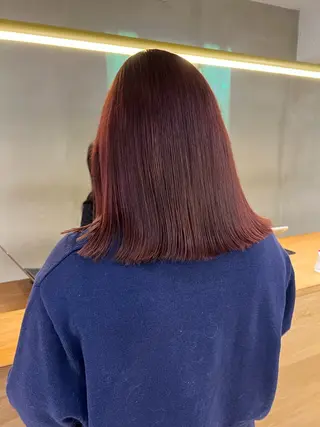 ミディアム レイヤーカット/暖色 カラー/mao🎀のヘアスタイル