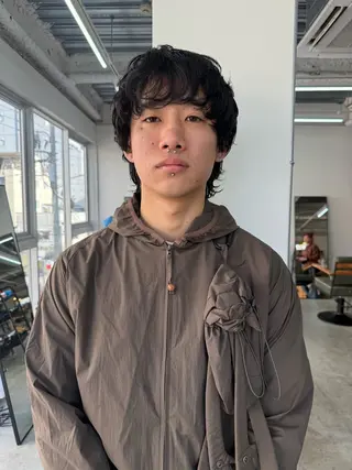 ショート パーマ メンズ PARKiiiNG所属・m a iのヘアスタイル