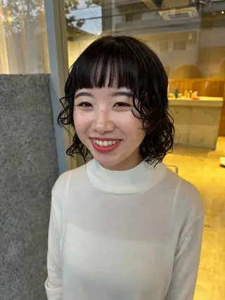 ミディアム パーマ Casetta. もえか🌟のヘアスタイル
