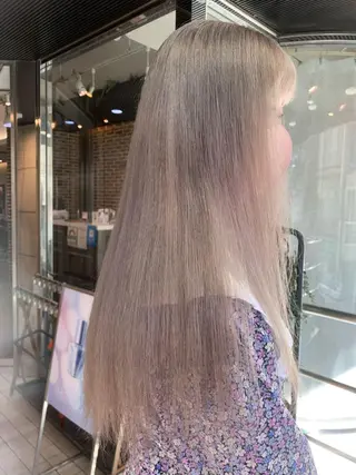 ロング カラー 💖デザインカラー/ タダ ハナカ💖のヘアスタイル