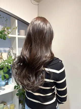 ロング カラー ヘアアレンジ アレンジ/新宿 透明感カラー/ヤノのヘアスタイル