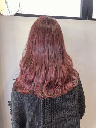 ミディアム カラー 圧倒的透明感カラー nana🦕のヘアスタイル