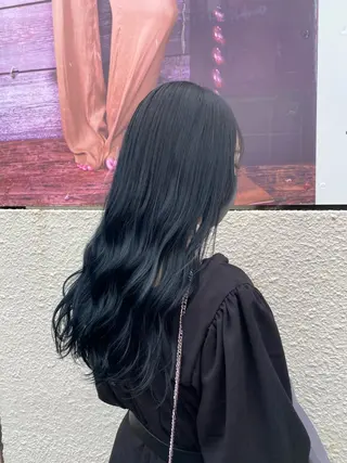 ロング カラー ヘアアレンジ niconail 千歳烏山店所属・niconail 🧣ayu 📍烏山のネイルデザイン