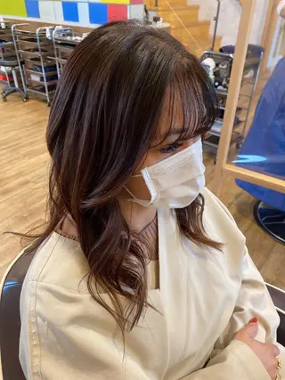 セミロング カラー 🌻井上 マリー🌻のヘアスタイル