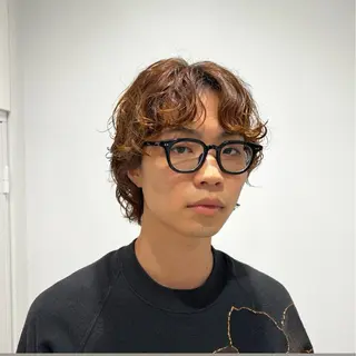 ミディアム パーマ 透明感/艶髪矯正 🪐takushiのヘアスタイル