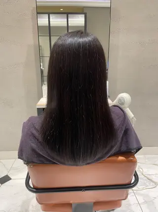 ミディアム カラー 頭から整える美容師 松田のヘアスタイル