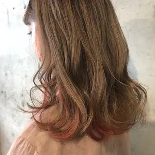 ミディアム カラー PARK rooms所属・圧倒的な質感🧡 髪質改善/丸山晴菜のヘアスタイル