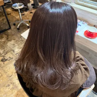 ミディアム カラー 透明感カラー/パーマ 🌀アオノのヘアスタイル