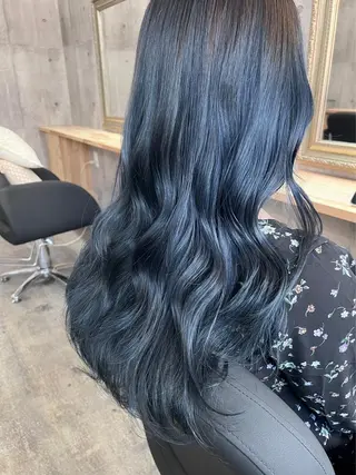 ロング カラー Sunny side 大名 RIOのヘアスタイル