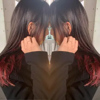 セミロング カラー ヘアアレンジ Merci メルシー 福岡、今泉のヘアスタイル