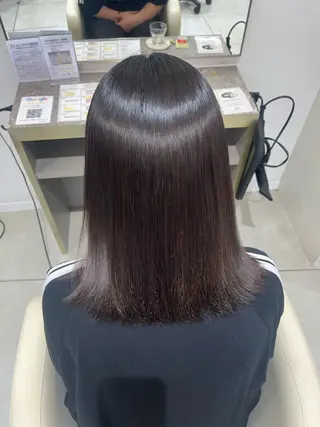 ミディアム 吹田 駿 髪質改善縮毛矯正のヘアスタイル