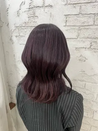 セミロング 池袋艶カラー/メイク 🎀Rina🎀💚のヘアスタイル