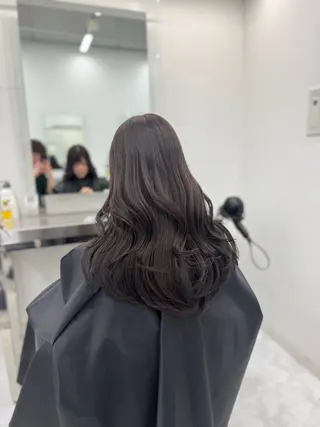 セミロング カラー 透明感 カラーしゅうじのヘアスタイル