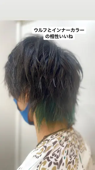 カラー メンズ オオシロ ユウマのヘアスタイル