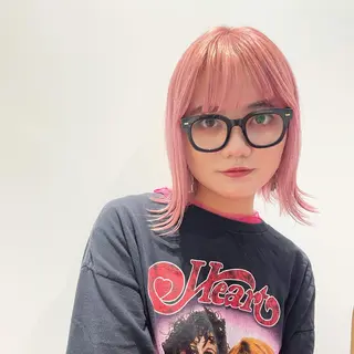 ミディアム カラー パーマ 海外レイヤー 🇺🇸/ヒナコのヘアスタイル