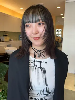 セミロング カラー 💙ルル💙 ハイトーン/レイヤーのヘアスタイル