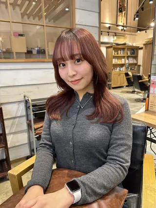 ロング La bonheur hair reve 池袋店所属・🐈‍⬛ マナカ🐈‍⬛のヘアスタイル