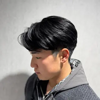 メンズ 曲がる縮毛/カルマパ ーマ/池袋/横村大全のヘアスタイル