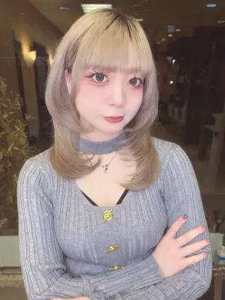 セミロング Moremuu/ MAIKA🎀のヘアスタイル