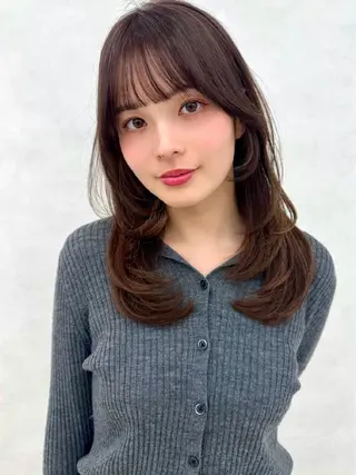 ロング カラー 暖色/くびれヘア/ Misakiのヘアスタイル