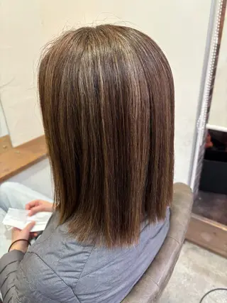 カラー ショート・パーマ・デ ザインカラー/むつみのヘアスタイル