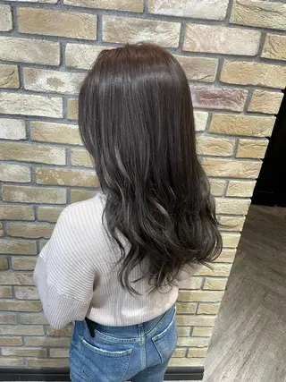 セミロング カラー 🌟透明感カラー 🌟松岡勇輝のヘアスタイル