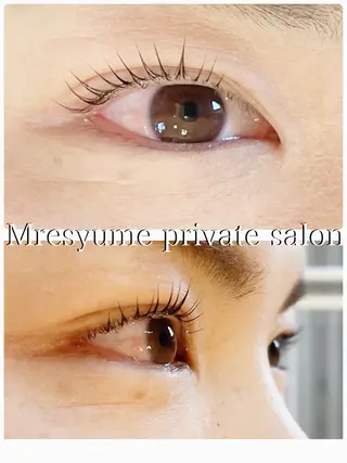 マツエク・マツパ Mresyume MAYUのマツエク・マツパデザイン