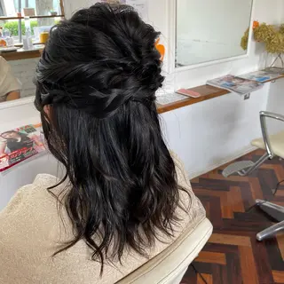 ミディアム Kazaoka Saraのヘアスタイル