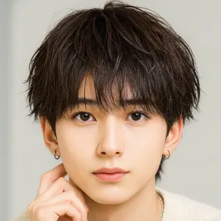 ショート カラー パーマ メンズ Gain KAKKY 名古屋/池下駅3分のヘアスタイル