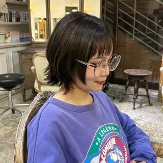 ショート カラー 赤みゼロ/透明感 カラー🌿KANTAのヘアスタイル