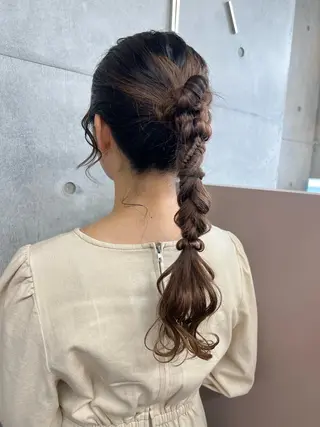 ロング ヘアアレンジ カコ/レイヤーカット ヘアアレンジのヘアスタイル