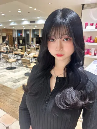 ロング ヘアアレンジ ヘアアレンジ /カラー和田茉日琉のヘアスタイル