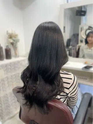 ロング カラー 韓国ヘア🤍髪質改善 🇰🇷AKANEのヘアスタイル