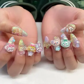 ネイル 💎🐰 saki. m 🐰💎のネイルデザイン