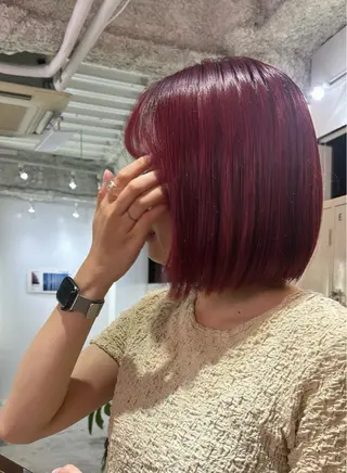 カラー 抜け感レイヤー🎶 ハイトーン/りりのヘアスタイル