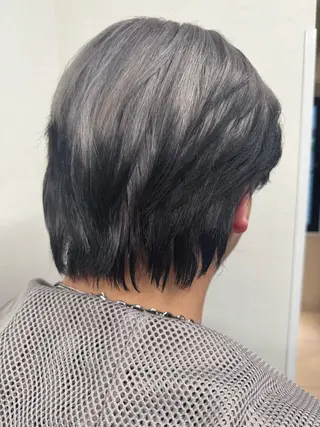 ショート カラー メンズ パーマ/ハイトーン /吉田眞のヘアスタイル