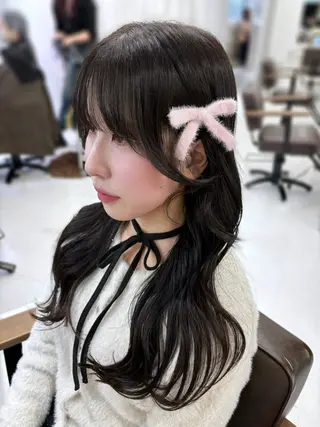 セミロング 赤みなしカラー/梅田 /レイヤー/IORIのヘアスタイル