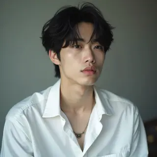 ミディアム カラー パーマ メンズ レイヤー/髪質改善/ 14年/Hideのヘアスタイル