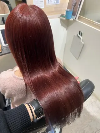 ロング 🥣🫧‪艶カラー 🦋アカマ ミユ🦋のヘアスタイル