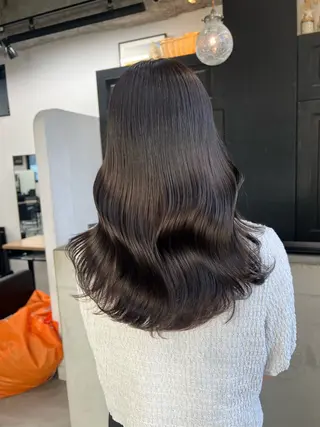 セミロング 暖色カラー/レイヤー カット☁️MEI☁️のヘアスタイル